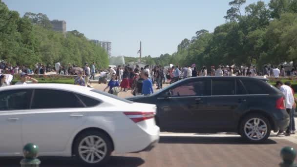 Este Video Trata Sobre Una Vista Cámara Lenta Del Turista — Vídeo de stock