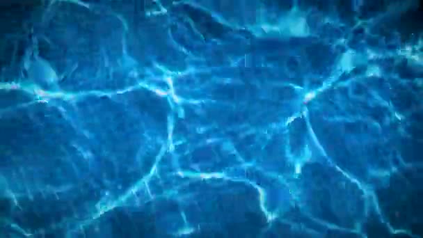 Uitzicht Het Zwembad Water Verplaatsen — Stockvideo
