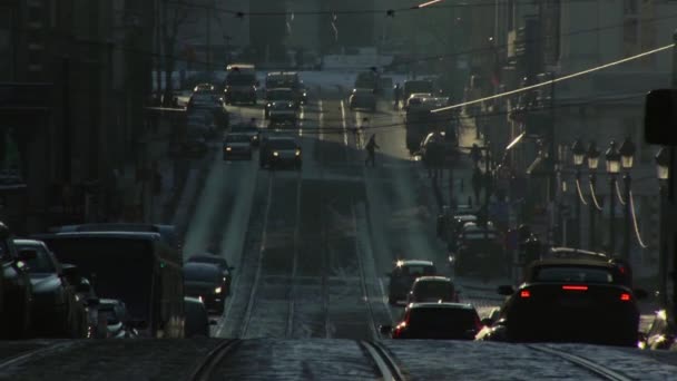 Edifício Downtown Cidade Bruxelas Bélgica — Vídeo de Stock