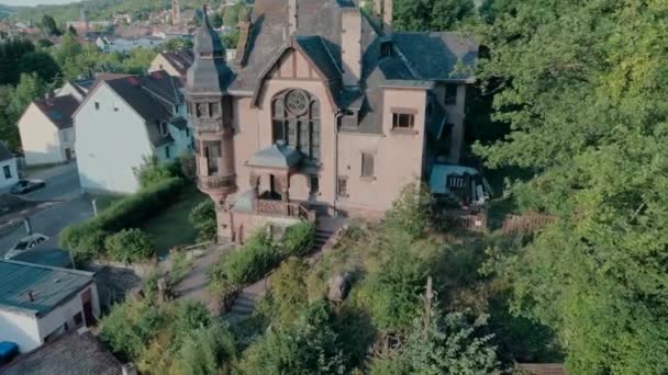 Drone Aerial Victorian Era Villa — Video