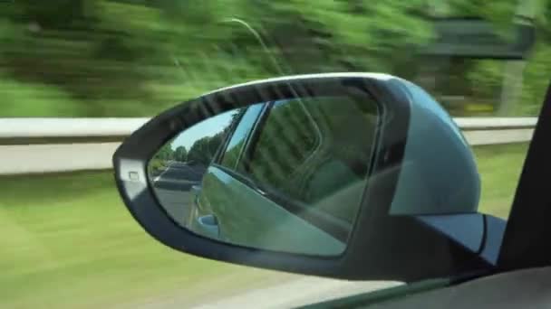 Wing Espelho Dia Ensolarado Filmado — Vídeo de Stock