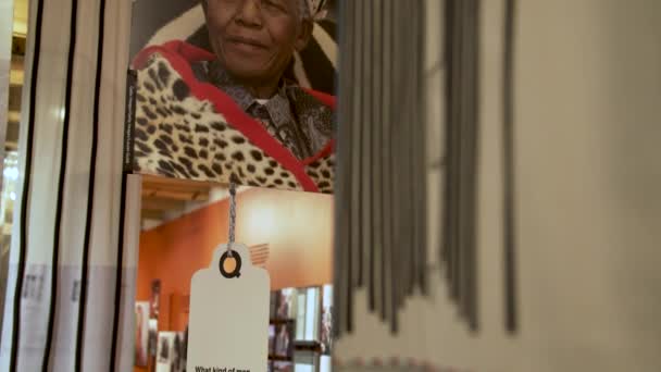 Historiska Dokument Foton Och Brev Från Madiba Och Anc Som — Stockvideo