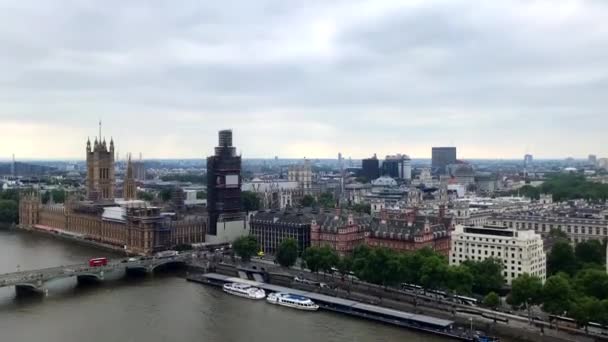 Timelapse Video Taken London Eye One Rotation — Stock Video