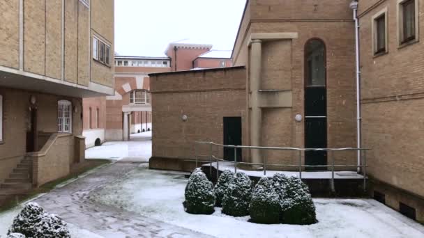 Сніг Коледжі Ітон — стокове відео