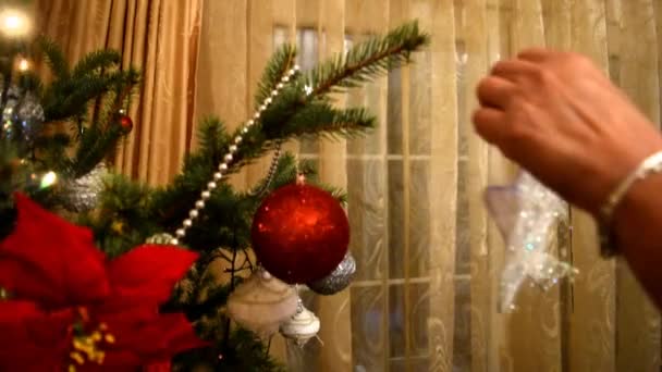 Vista Christmas Decoration Home — Vídeo de Stock