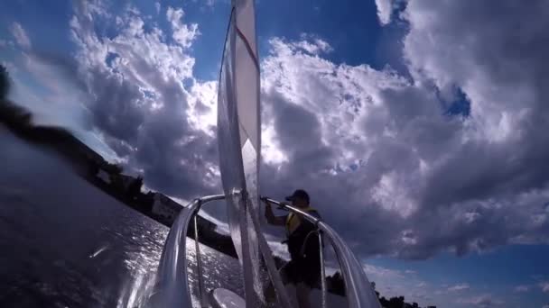 Вітряний Серфінг Вітряний Планер Повільний Рух — стокове відео