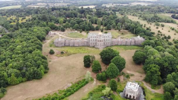 Pałac Hamilton Znany Również Jako Dom Duchów Sussex Teraz Opuszczony — Wideo stockowe