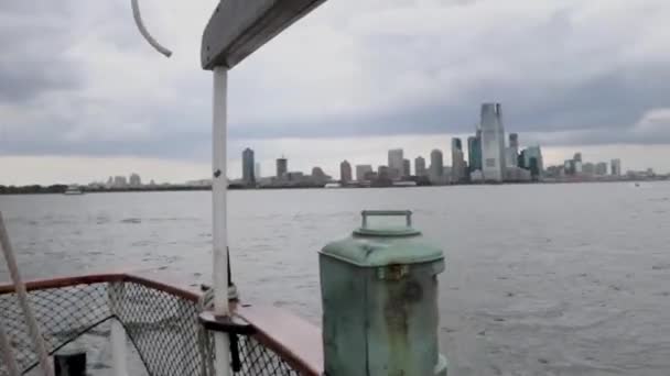 Skyline Van New York City New Jersey — Stockvideo