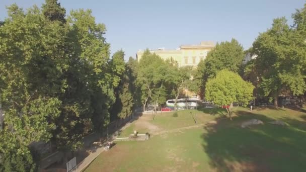 Drohnenvideo Vom Kolosseum Rom Italien — Stockvideo