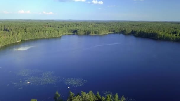 Göl Havadan Çekilmiş — Stok video