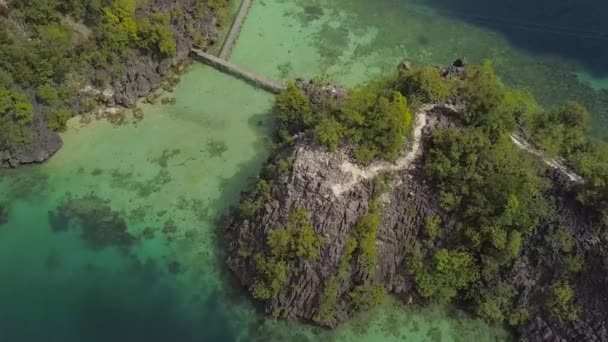 Sombori Och Labengki Island Drönare — Stockvideo