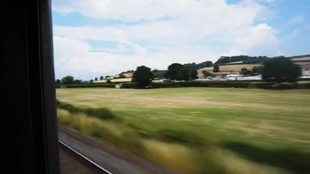 Tento Vlak Cestě Cornwallu — Stock video