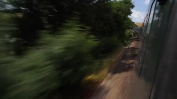 Tren Cornwall Gidiyor — Stok video