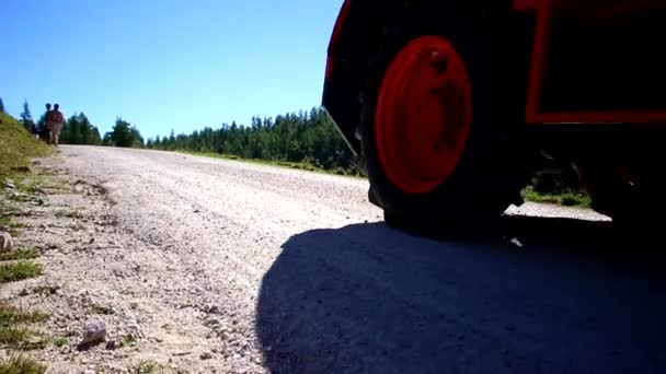 Трейн Мбаппе Проезжает Трассе Австрии Низкий Англ — стоковое видео