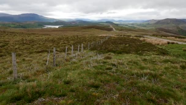 Aviemore Kingussie近くのスコットランド高地でのパノラマビュー — ストック動画