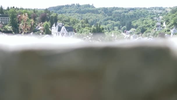 Mały Spacer Nagraniu Zrobionym Bouillon Miłej Małej Belgijskiej Wiosce — Wideo stockowe