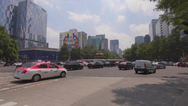 Fonte Caçadora Diana Avenida Reforma Cidade México Uma Das Fontes — Vídeo de Stock