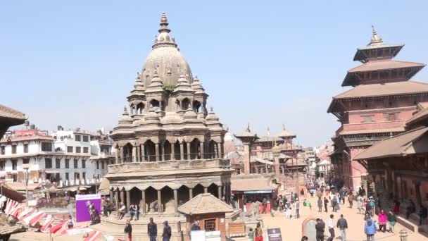 Patan Durbar Suare World Heritage Sites — Stockvideo