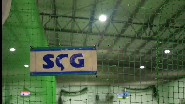 Geelong Avustralya Kapalı Kriket Oyunu — Stok video