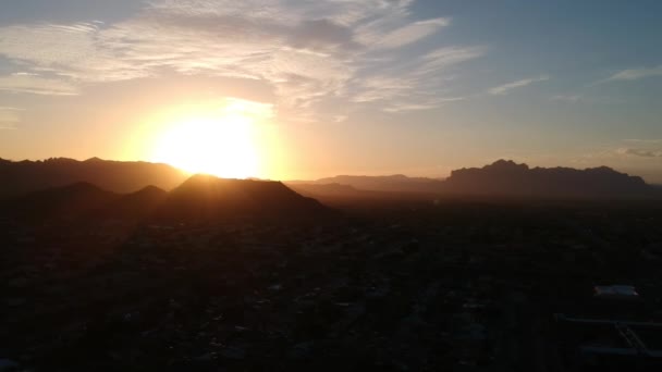 Схід Сонця Прекрасний Аризонський Ранок — стокове відео