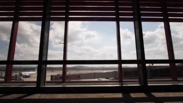 Timelapse Airport Istanbul Showing Planes Taking Terminal Morning Beautiful Movement — Stock Video