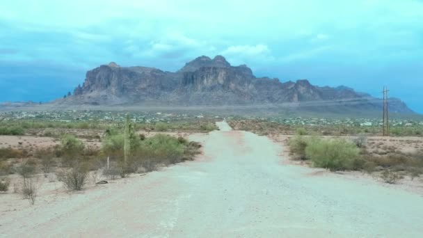 亚利桑那州的迷信山的一个缩影 — 图库视频影像