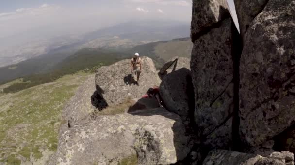 Terreno Alta Montagna Bulgaria — Video Stock