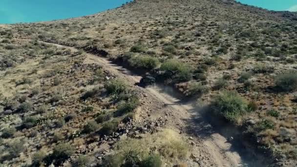 Arizona Volta País Road Jipe — Vídeo de Stock