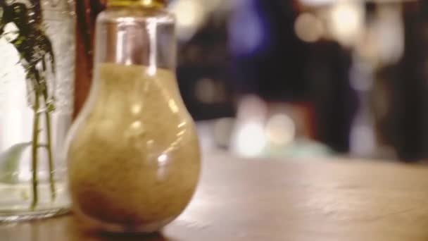 Dies Ist Ein Schönes Modernes Kaffeehaus Mit Hauseigener Rösterei — Stockvideo