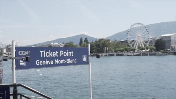 票务处Geneve Mont Blanc — 图库视频影像