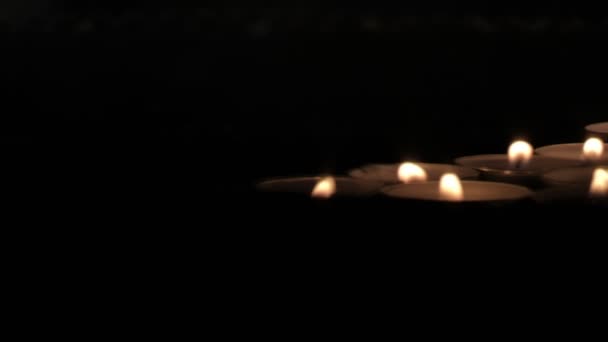 Candele Una Chiesa — Video Stock