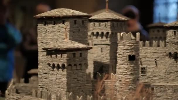 Castello Miniatura Nella Valle Dell Aosta — Video Stock