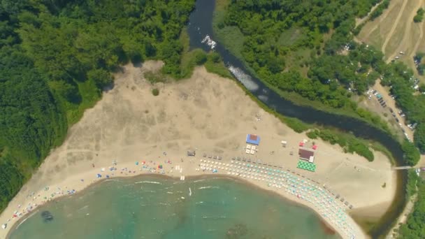 Virgin Beach Bulgaria Aerial — Video Stock