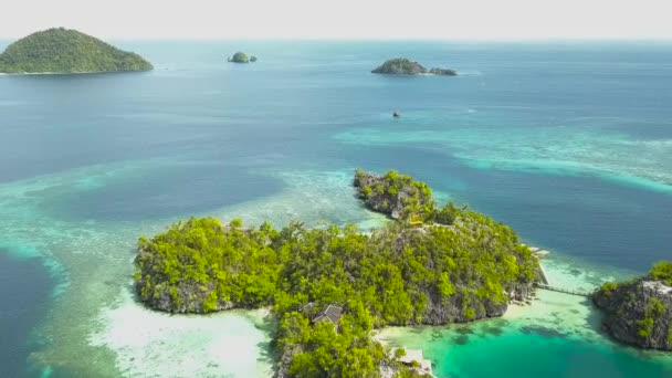 Sombori Wyspa Labengki Dron — Wideo stockowe