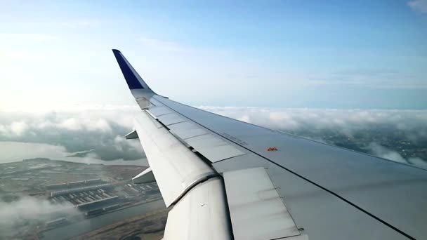 Avion Voler Dessus Île Remise État Jakarta — Video