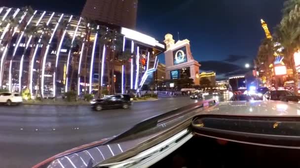 Atascado Tráfico Franja Las Vegas Debido Accidente Coche — Vídeos de Stock