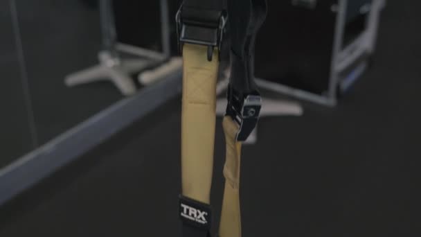 Trx Device Bir Spor Salonda — Stok video