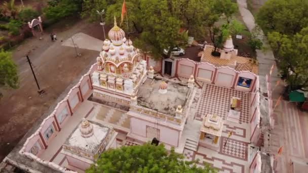 Arial Imagens Templo Indiano Hindu Qualidade Pode Ser Usado Para — Vídeo de Stock