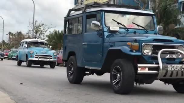 Vecchie Auto Avana — Video Stock