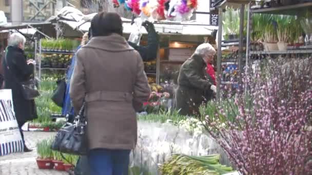 Estocolmo Downtown Mercado Livre Perto Konserthuset Hotorget — Vídeo de Stock