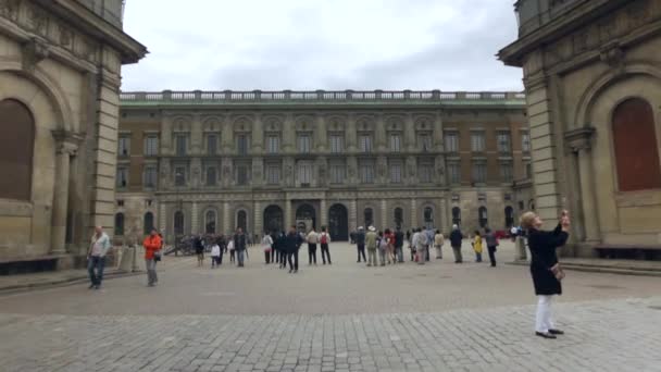 Královská Palácová Stráž Stockholmu — Stock video