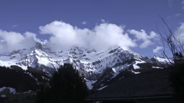 Adelboden Bulut Zamanaşımı — Stok video