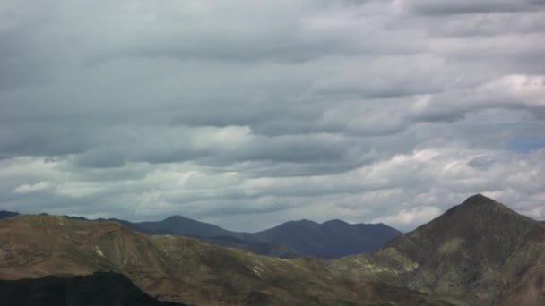 山の風景のタイムラプスチベット — ストック動画
