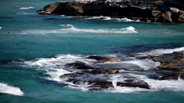 Прекрасні Скелі Біля Пляжу Тамарама Нсв — стокове відео