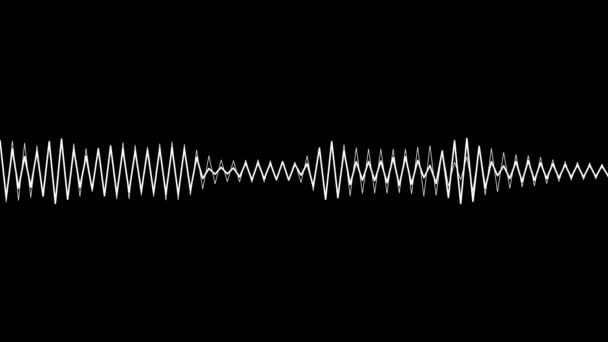 오디오 파형의 고해상도 애니메이션 — 비디오