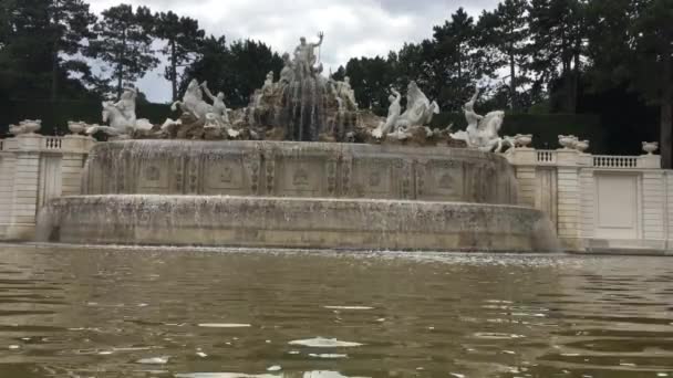 Water Fountain Vienna — Stock Video