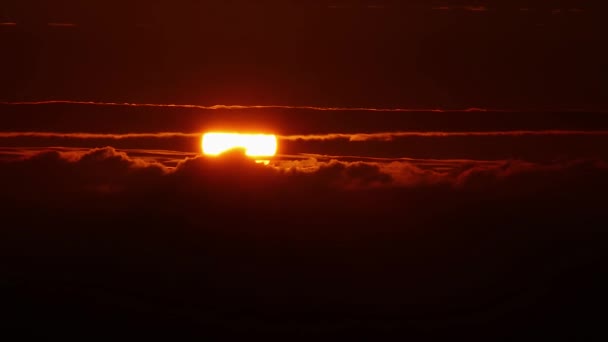 Extremo Zoom Time Lapse Belo Pôr Sol Lesund Noruega — Vídeo de Stock