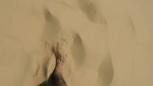 Περπατώντας Στην Άμμο Του Πιλάτου — Αρχείο Βίντεο