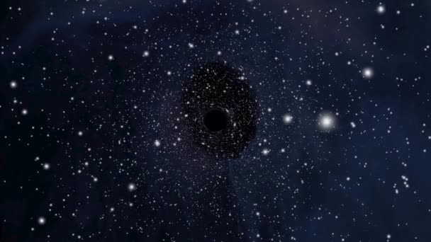 Blackhole Dibuat Dengan Aftereffects — Stok Video