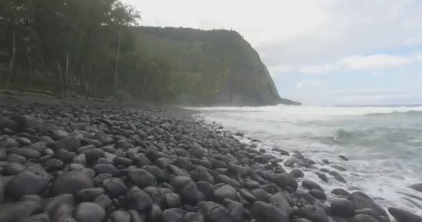 Drone Deserted Hawaiian Beach — Vídeos de Stock
